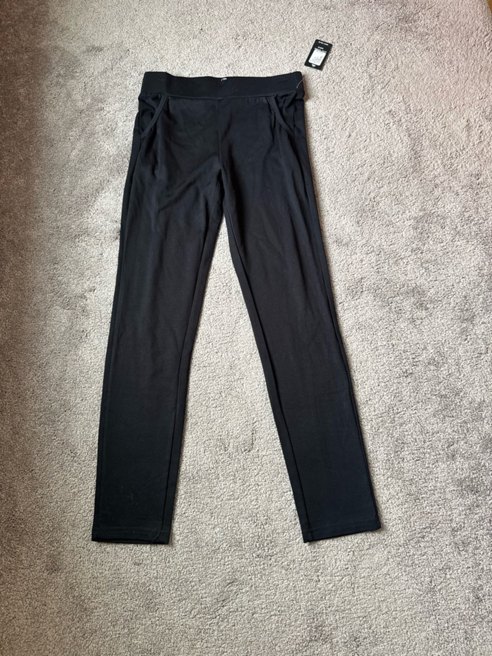 Traction by NY Apparel Black Leggings SIZE M NWT High Rise Stretch Pants